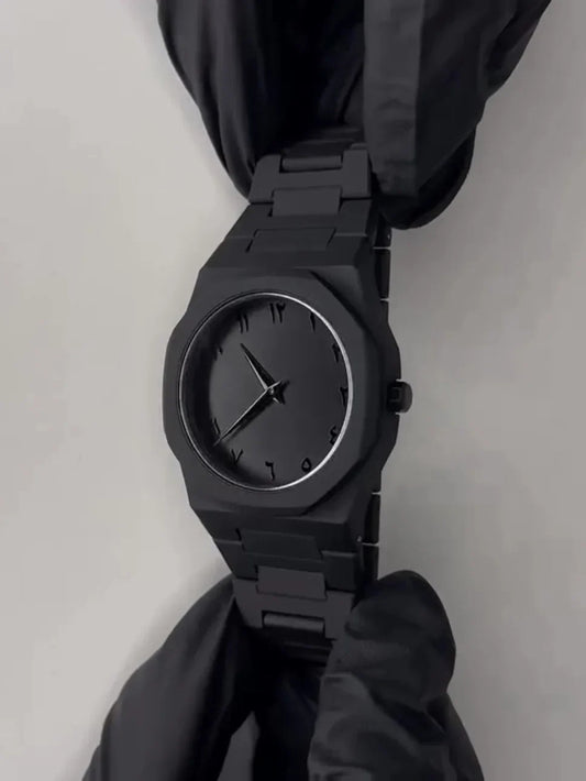 Aura Watch – Premium Aura Watch for Men – Stylish Black Aura Watch with Arabic Dial – Luxury Aura Watch Black Arabic Edition