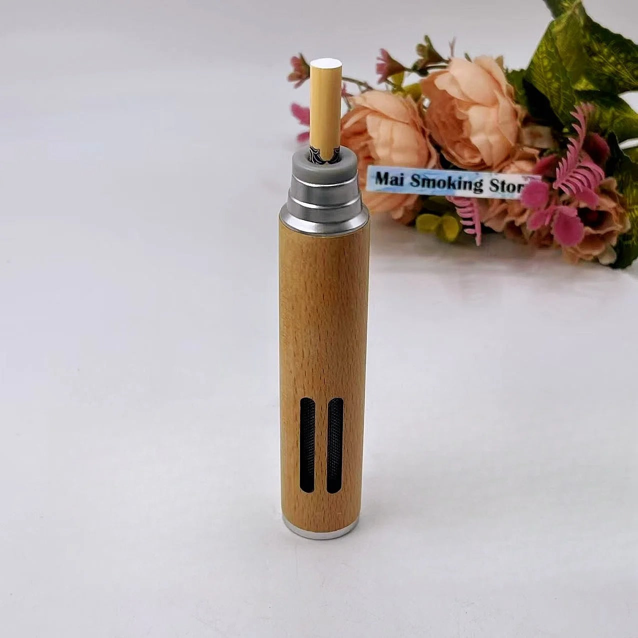 Portable Pocket Ashtrays Outdoor Fireproof Cigarette Cover Mini Walnut Smoking Accessories Ash Tray for Car Travel Ashtray