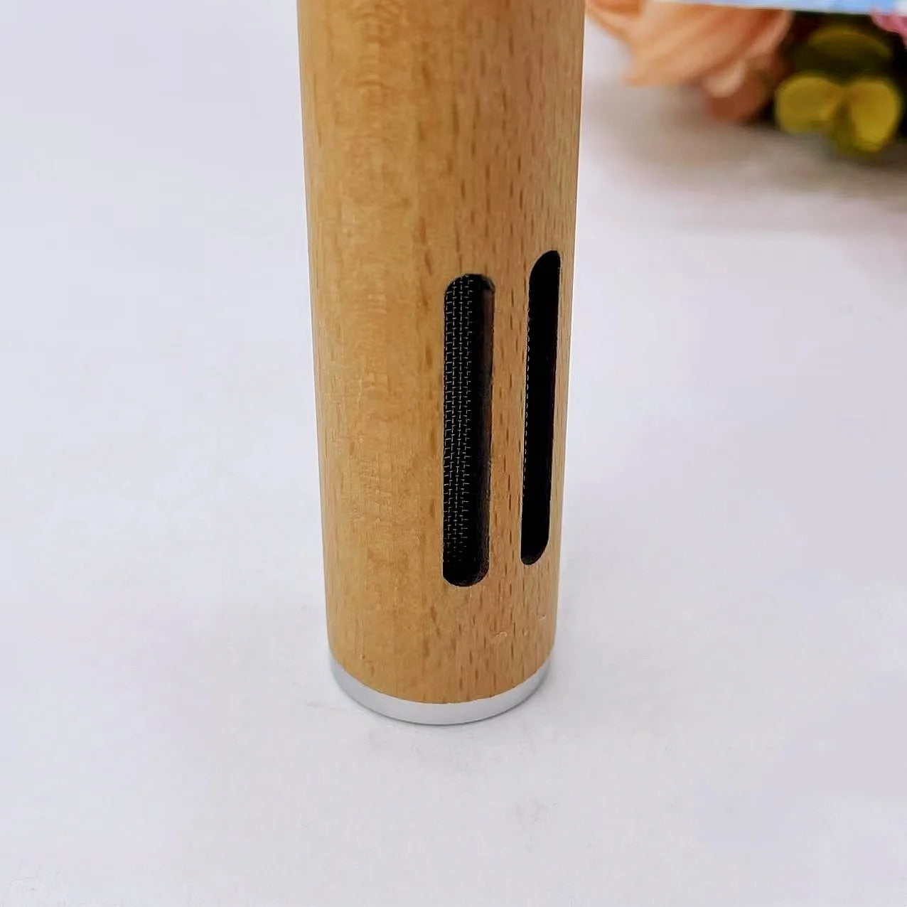 Portable Pocket Ashtrays Outdoor Fireproof Cigarette Cover Mini Walnut Smoking Accessories Ash Tray for Car Travel Ashtray